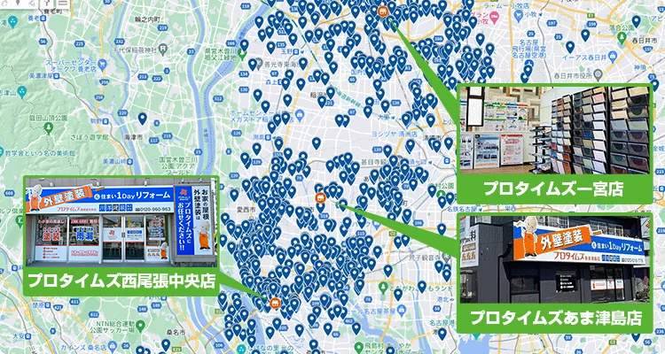 弥富市エリア地図