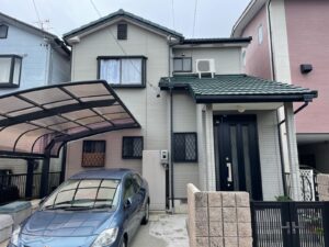 津島市中一色町H様邸：屋根塗装工事：アステック-シリコン塗料