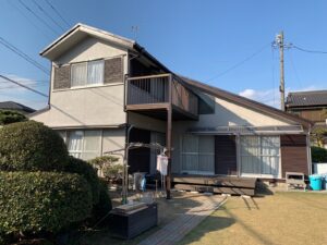 稲沢市　K様邸：外壁塗装・屋根葺替え工事：波型スレート：