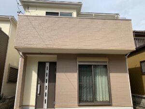 蟹江町城Ｉ様邸：外壁塗装工事：超低汚染リファイン1000Si-IR