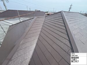 津島市愛宕町Ｓ様邸：屋根塗装工事：スーパーシャネツサーモF