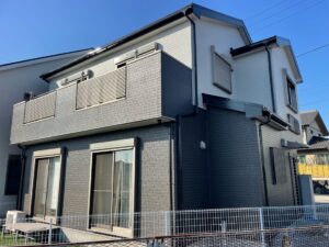 弥富市鯏浦町S様邸:外壁塗装工事:超低汚染プラチナリファイン2000MF-IR