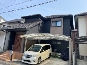 愛西市稲葉町I様邸:外壁塗装工事:超低汚染プラチナリファイン2000MF-IR