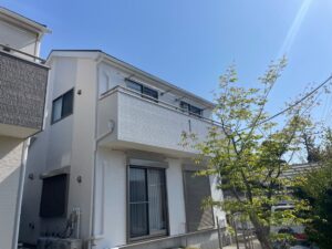 海部郡大治町H様邸:外壁塗装工事:超低汚染プラチナリファイン2000Si-IR