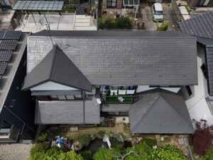 稲沢市奥田町Ｉ様邸：屋根塗装工事：超低汚染リファイン500MF-IR