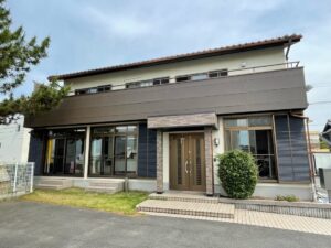 弥富市鍋田町C社様事務所:外壁塗装工事:プラチナECコート5000EX