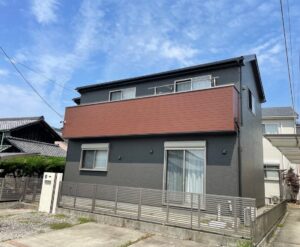 弥富市前ケ平H様邸:外壁塗装工事:超低汚染プラチナリファイン2000Si-IR