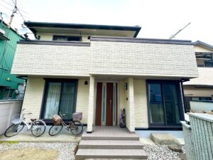 一宮市西大海道Ｋ様邸：外壁塗装工事：超低汚染プラチナリファイン2000MF-IR