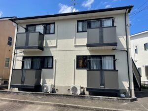稲沢市祖父江町アパートＡ様：外壁塗装工事：シリコンREVO1000-IR（遮熱）