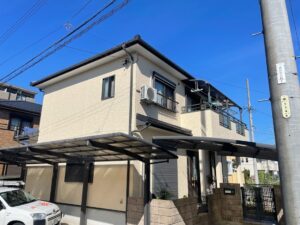 弥富市前ケ須町Ｙ様邸：外壁塗装工事：超低汚染プラチナリファイン2000MF-IR