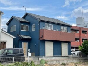 一宮市馬見塚O様邸:外壁塗装工事:超低汚染プラチナリファイン2000Si-IR