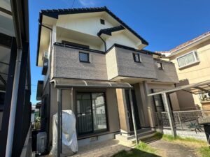 一宮市多加木Ｔ様邸：外壁塗装工事：超低汚染プラチナリファイン2000無機-IR