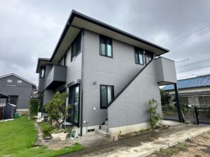 一宮市伝法寺H様邸:外壁塗装工事:超低汚染プラチナリファイン2000無機-IR(艶有)