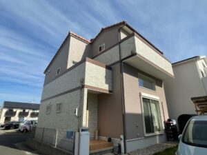 弥富市平島中Ｈ様邸：外壁塗装工事：超低汚染リファイン1000MF-IR