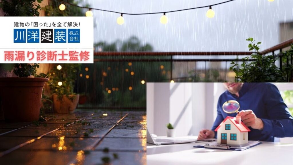 【雨漏り診断士監修】ベランダの雨漏りは“外ではなく内側”を見る！プロが教える見分け方