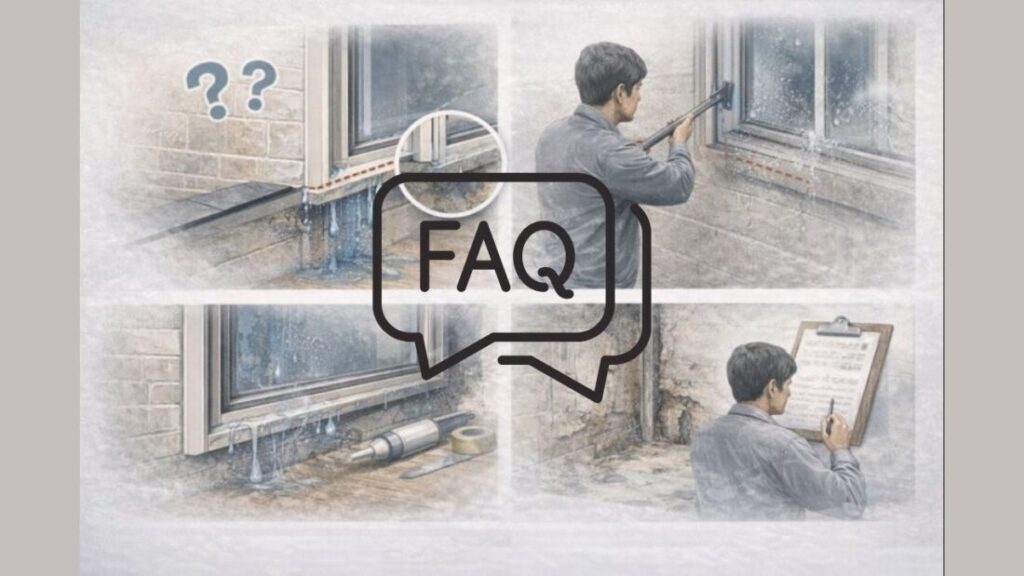 FAQ｜サッシまわりの雨漏りでよくある質問