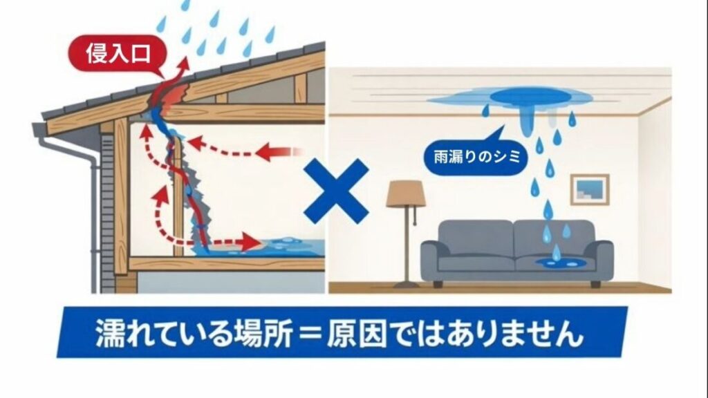 雨漏りの原因が「わからない」のは異常ではない