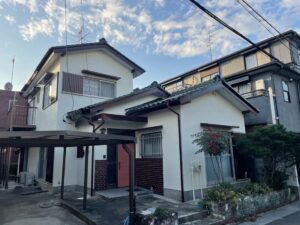 海部郡蟹江町西之森Ｔ様邸：外壁塗装工事：フッ素REVO1000-IR(遮熱)