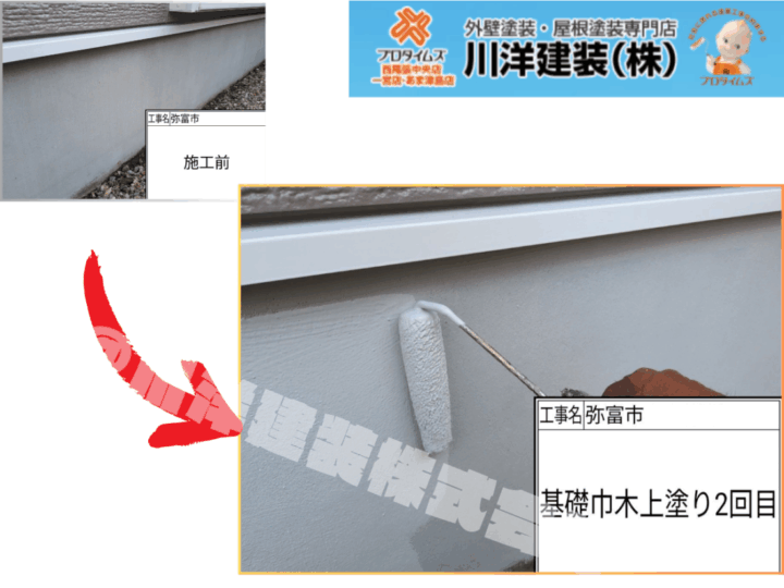 基礎塗装(上塗り2回目)