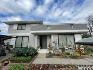 桑名郡木曽岬町H様邸:外壁塗装工事:超低汚染リファイン1000Si-IR