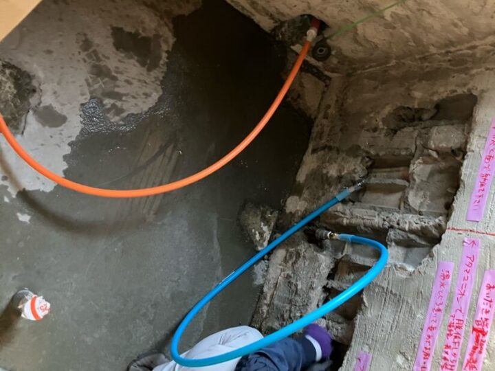 水道配管やり変え