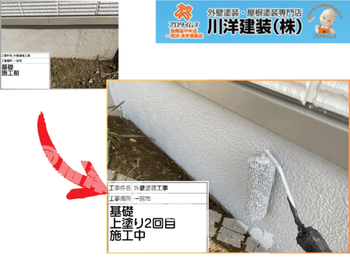 基礎塗装(上塗り2回目)