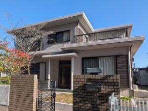 名古屋市天白区荒池：外壁塗装工事：シリコンREVO1000-IR(遮熱)：Ｔ様邸