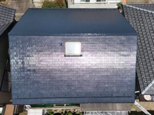 あま市花長：屋根塗装工事：セミフロンスーパールーフⅡ：Ｉ様邸