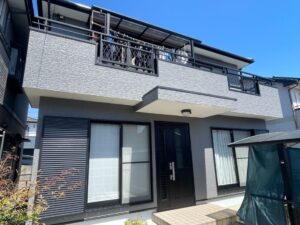 愛西市稲葉町：外壁塗装工事：超低汚染プラチナリファイン2000無機-IR：Ｓ様邸