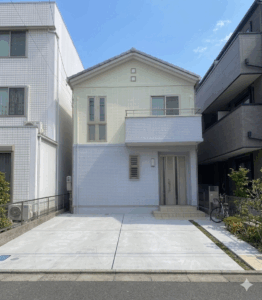 名古屋市中村区長筬町：外壁塗装工事：超低汚染プラチナリファイン2000無機-IR：Ｈ様邸
