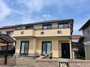 一宮市小赤見：外壁塗装工事：超低汚染プラチナリファイン2000MF-IR：Ｋ様邸