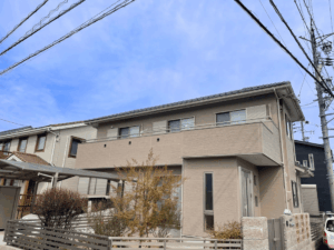 清須市土田:外壁塗装工事:超低汚染プラチナリファイン2000MF-IR:M様邸