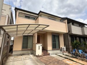 一宮市大和町：外壁塗装工事：超低汚染プラチナリファイン2000無機-IR：Ｍ様邸