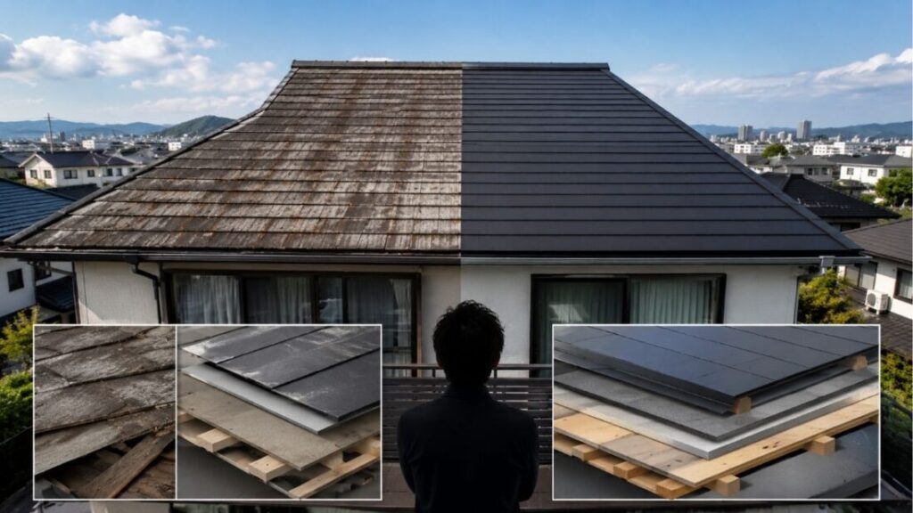 名古屋市で屋根カバー工法を検討する前に、まず屋根の状態を確認する