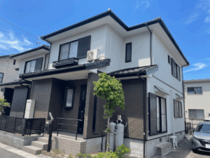 愛西市須依町Ｉ様邸：外壁塗装工事：超低汚染プラチナリファイン2000Si-IR
