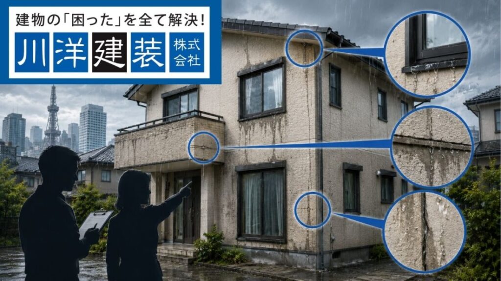 名古屋市で外壁から雨漏り?屋根だけではない原因と修理前に確認すべきポイント