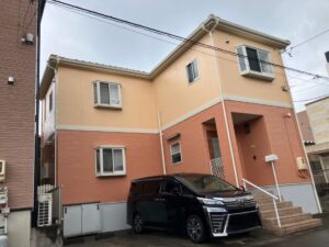 海部郡蟹江町富吉F様邸:外壁塗装工事:超低汚染プラチナリファイン2000Si-IR
