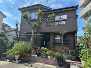 一宮市末広Ａ様邸：外壁塗装工事：超低汚染プラチナリファイン2000MF-IR