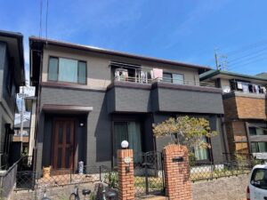 一宮市時之島Ｂ様邸：外壁塗装工事：超低汚染プラチナリファイン2000無機-IR