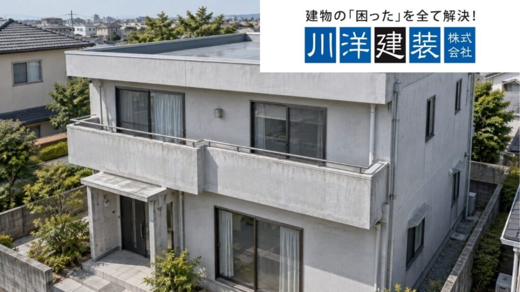 大洋ヨーコンハウスの外壁塗装・屋上防水|一宮市の施工事例で見る工事範囲と費用差