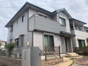 一宮市奥町：外壁塗装工事：超低汚染プラチナリファイン2000MF-IR