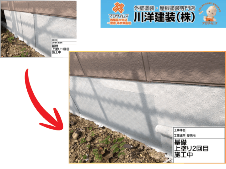 基礎塗装(上塗り2回目)