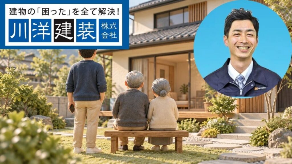 離れて暮らすご家族の外壁塗装も川洋建装へ相談を