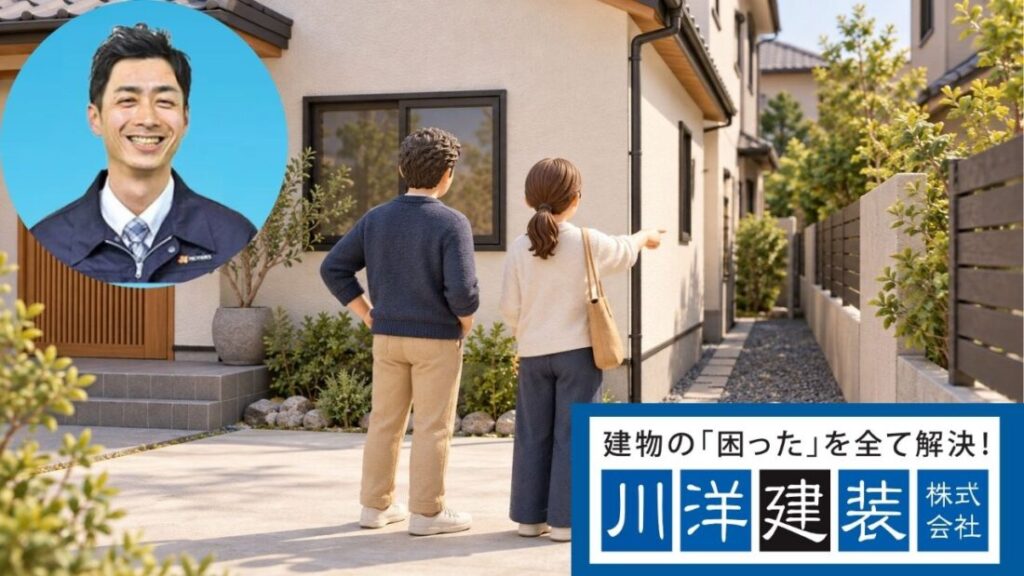 狭い敷地の外壁塗装は川洋建装へ相談を