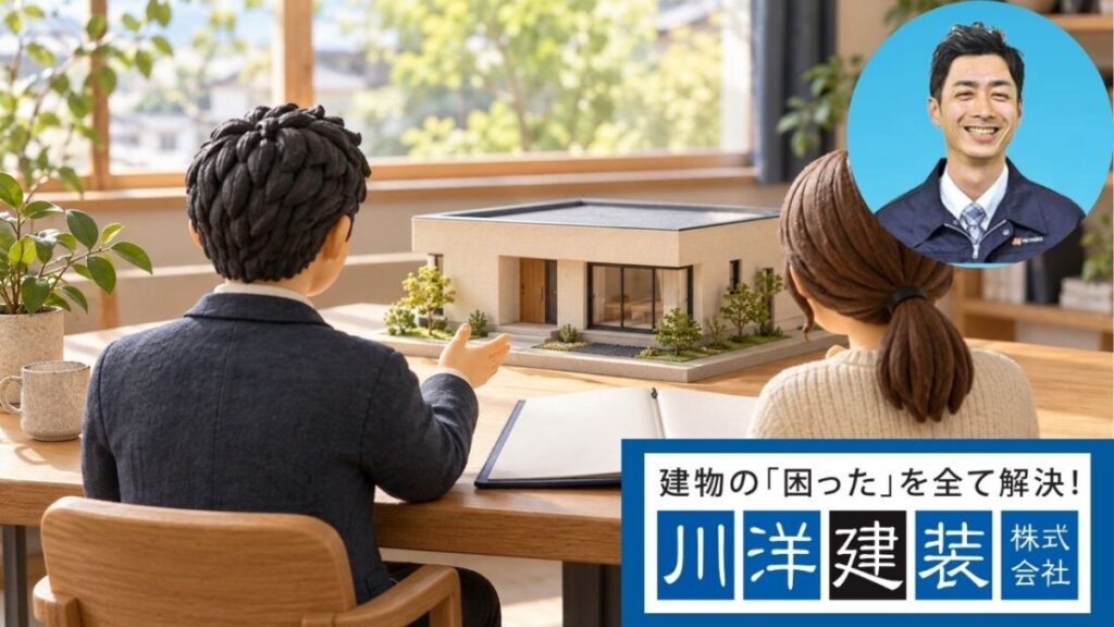雨漏りの調査結果と修理方針の相談は川洋建装へ